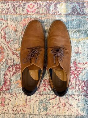 Seven7 Men's Tan Leather Lace-Up Oxfords